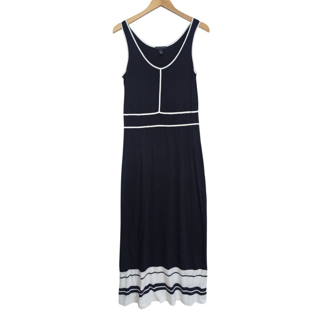 Tommy Hilfiger‎ Maxi Dress Womens S Blue White Nautical Coastal Beachy